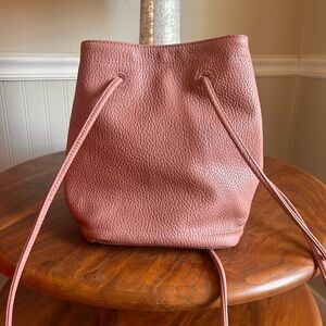 Remi & Reid dusty rose mauve pink two strap crossbody purse